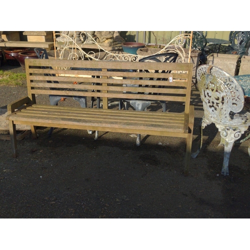 12 - Teak garden bench L153cm