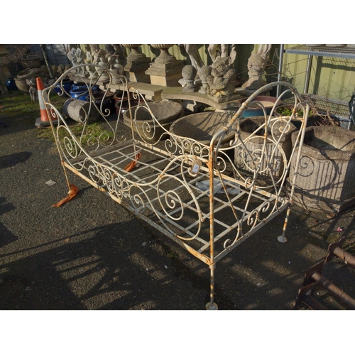 14 - Cast iron single bed frame