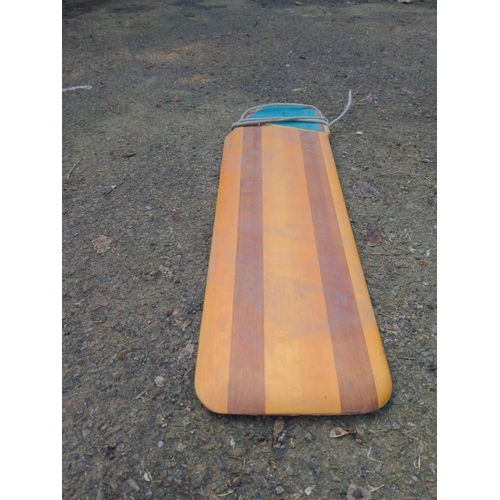 55 - Wooden boat rudder L85cm W25cm