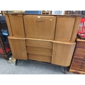 Mid century 'Beautility' drinks cabinet sideboard with cutlery drawer ...