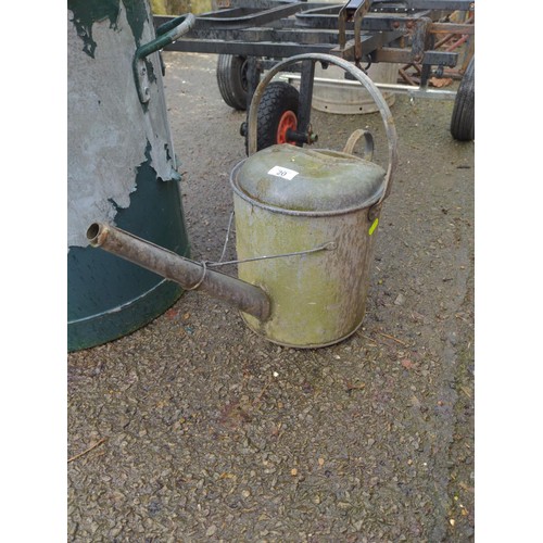 20 - Galvanised watering can