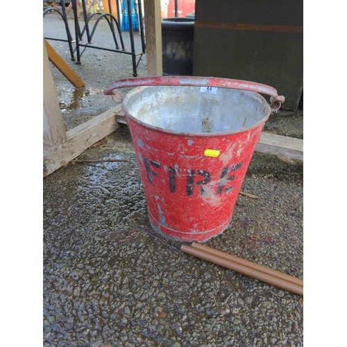 44 - Vintage Fire bucket