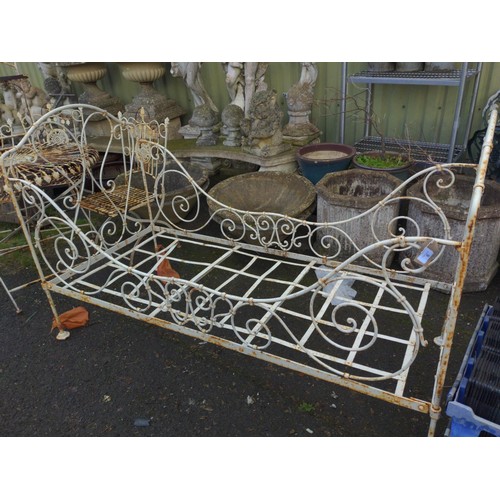 6 - Cast iron single bed frame