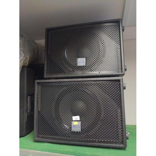 137 - A pair of Alto Professional TS sub 12 Truesonic . 12” powered subwoofer 300w continuous/ 600w ... 