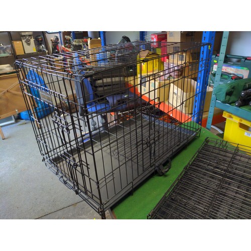 181 - 2 small pet crates,1 base 46 x 73 cms, the other 57 x 44 cms