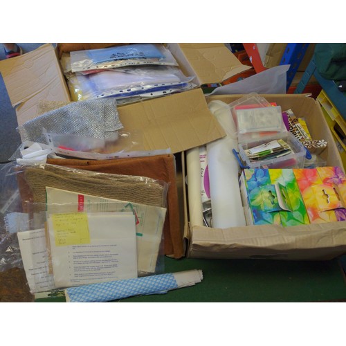 197 - 2 boxes of artists materials, paints, dyes etc.