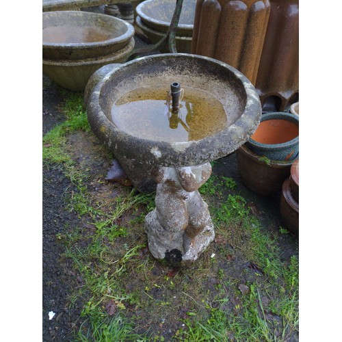 69 - Putto water feature. H59cm