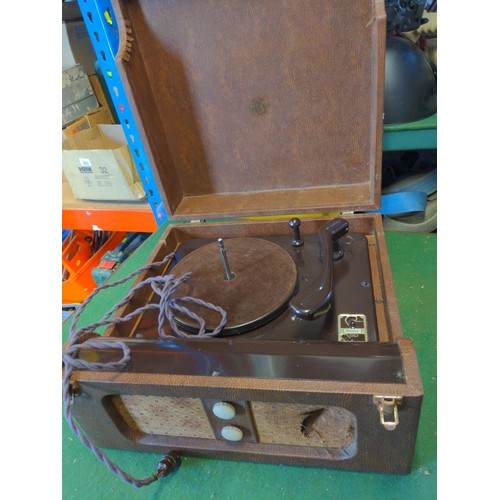 274 - Vintage Plessey portable record player