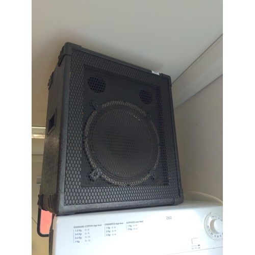 263 - Large PA speaker W 45 D 30 H 53 cm no name found.