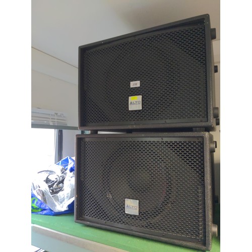 270 - A pair of Alto Professional TS sub 12 Truesonic . 12” powered subwoofer 300w continuous/ 600w ... 