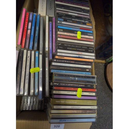 320 - Box full of CD's inc. Take That, Fleetwood Mac, Queen etc.