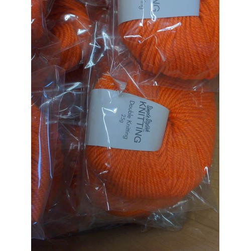 345 - 50 x 25 grams orange 'Simply Stylish' yarn