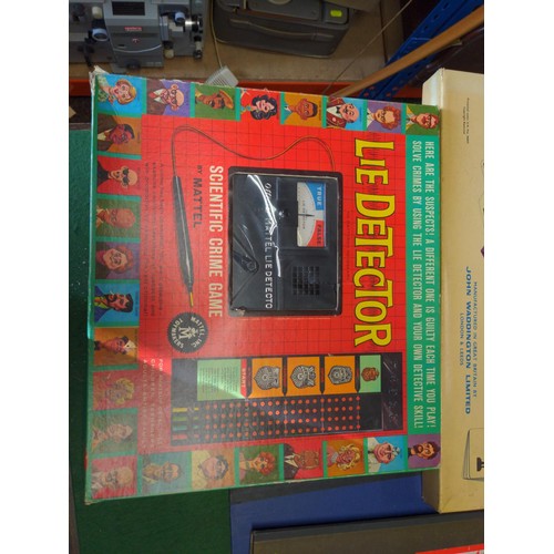 353 - Risk, lie detector games + Monopoly board, taxi board and cluedo board