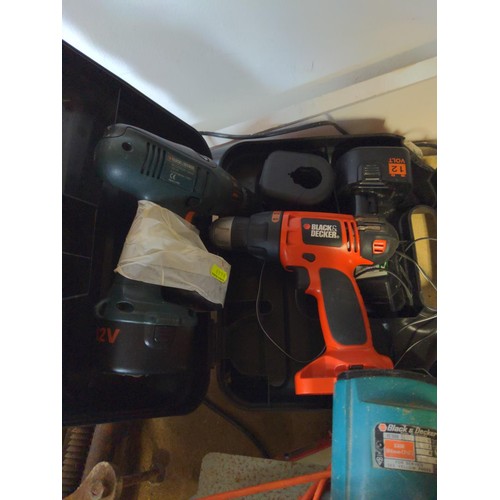 363 - Black & Decker skill saw + Black and decker cordless drills x 2, Performance power hammer drill