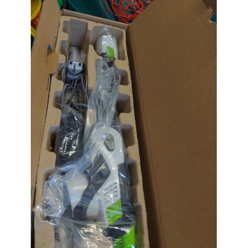 371 - gtech HT50 in box + Oregon helmet with face shield and ear protectors 