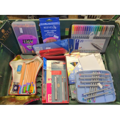 382 - Sketch pads, pens, pencils and other art related items 