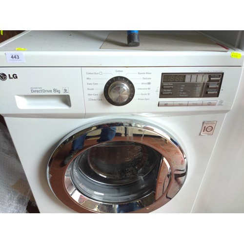 443 - LG Direct Drive 8Kg washing machine