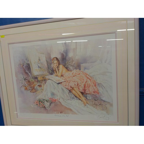 604 - 3 x Gordon King signed ltd. edition prints. - Romance & Art, Serena & Isabella.