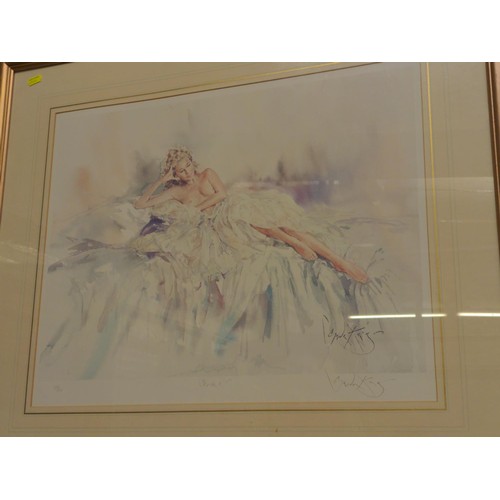 604 - 3 x Gordon King signed ltd. edition prints. - Romance & Art, Serena & Isabella.