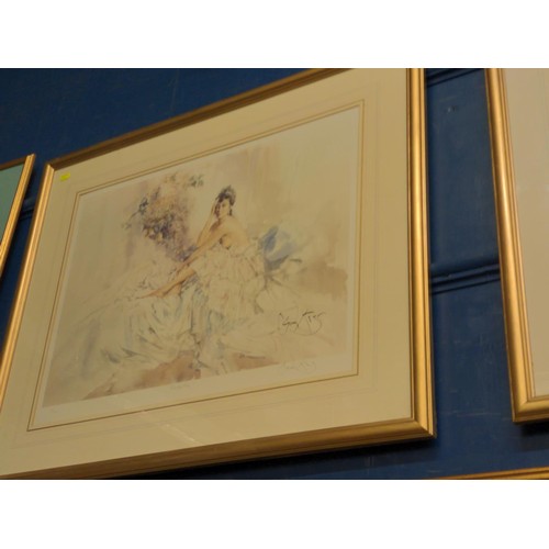 604 - 3 x Gordon King signed ltd. edition prints. - Romance & Art, Serena & Isabella.