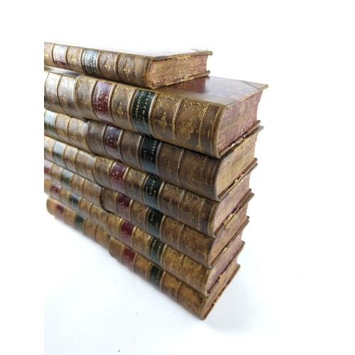 644 - Full set of 25 Vols, bound as 13, of Walter Scott's novels