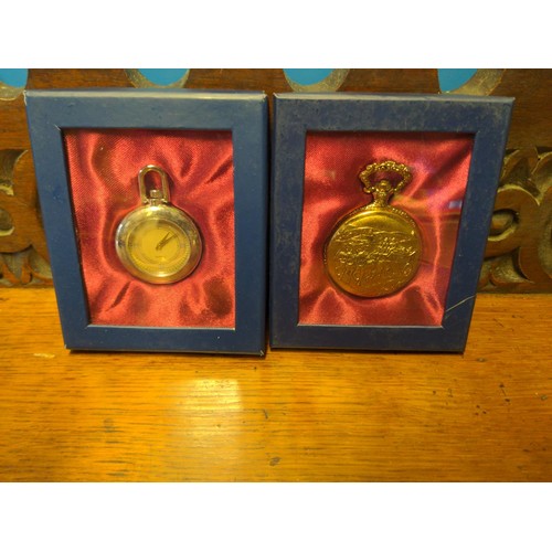 490 - Ten various collectable boxed pocket watches