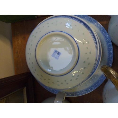 503 - Various tea, coffee and dinner ware inc. Noritake, Lucky and other oriental style - no cups