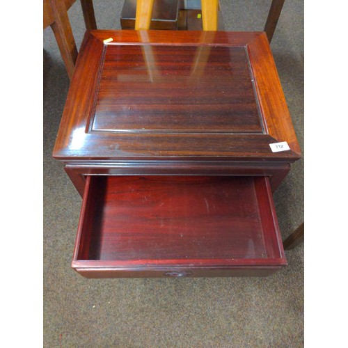 712 - Small side table with drawer51 x 43 x ht 51cms