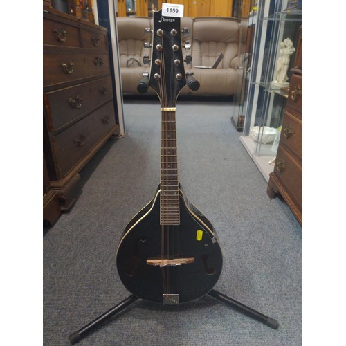 1159 - Donner acoustic mandolin in black.