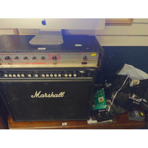 1161 - Marshall V-S Baseamp MB Series B4210. Full working order. Together with jack plug leads & Marsha... 