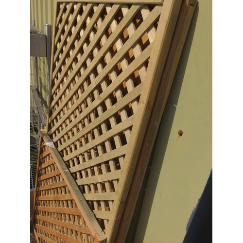 12 - 3 trellis sections. 2 @ 180cm x 90cm 1 @ 90cm x 90cm