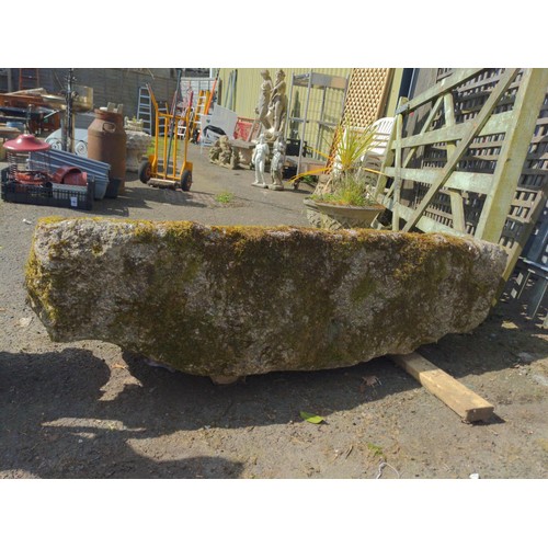 1 - Large granite trough. L148cm D60cm H36cm