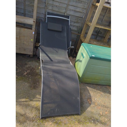 36 - Pair of folding sun loungers