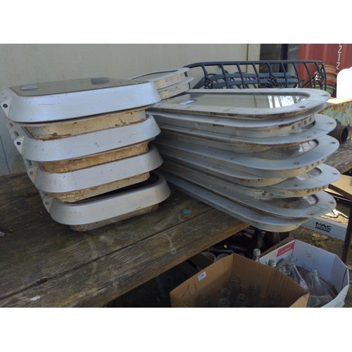 52 - Various Lewmar yacht windows and hatches. Largest L76cm