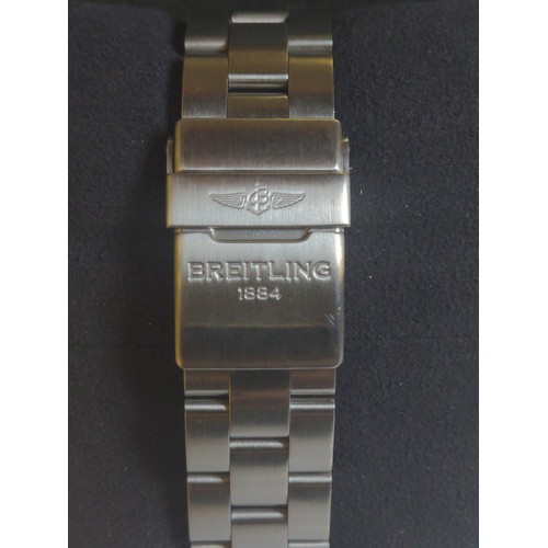 546 - Breitling Colt Chronograph II serial #1497089 with original leather box, hard case, additional links... 