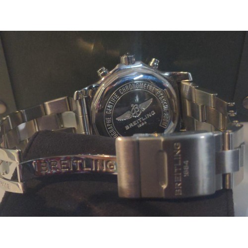 546 - Breitling Colt Chronograph II serial #1497089 with original leather box, hard case, additional links... 