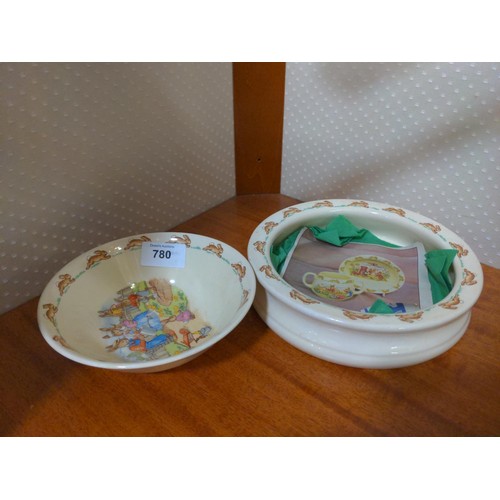 459 - Royal Doulton Bunnykins nursery dish and bowl.