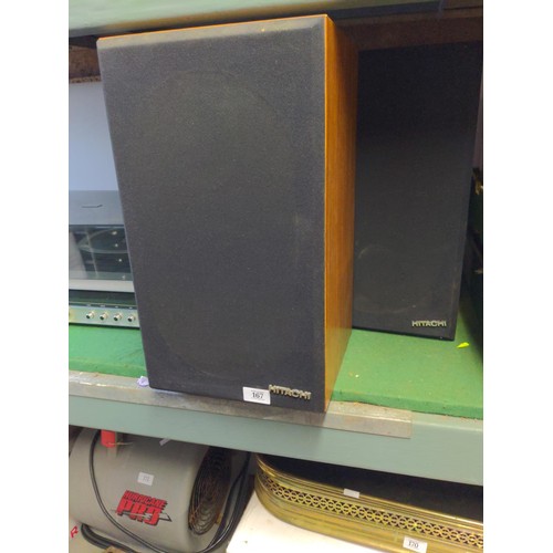 167 - Pair of Hitachi SS-84706 MkII 40w speakers