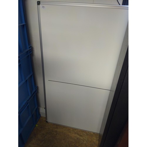 177 - 2 large whiteboards. Both 118cm x 91cm