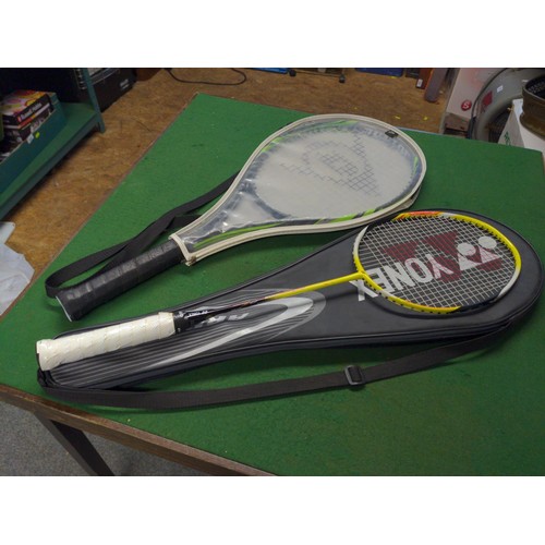 205 - Dunlop tennis racquet & Yonex badminton racquet