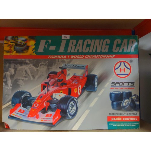 224 - Radio controlled F1 car. Appears unused