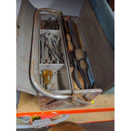 232 - Concertina tool box & contents