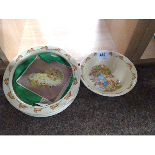 459 - Royal Doulton Bunnykins nursery dish and bowl.