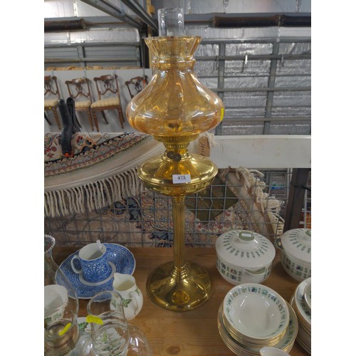 473 - 4 x Oil burning lamps (Largest H70cm) 