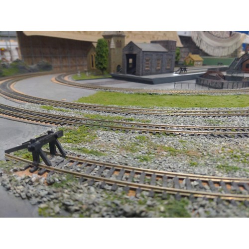 487 - Railway track and scenery Inc Station, Church, cottage + Hornby HM2000 controller 230 - 240v 