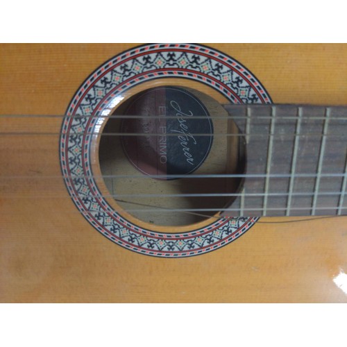 662 - Jose Ferrer classical guitar. Strings need replacing.