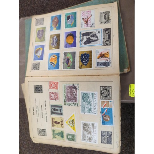 543 - Quantity of part filled used stamp albums, including 1966 World Cup