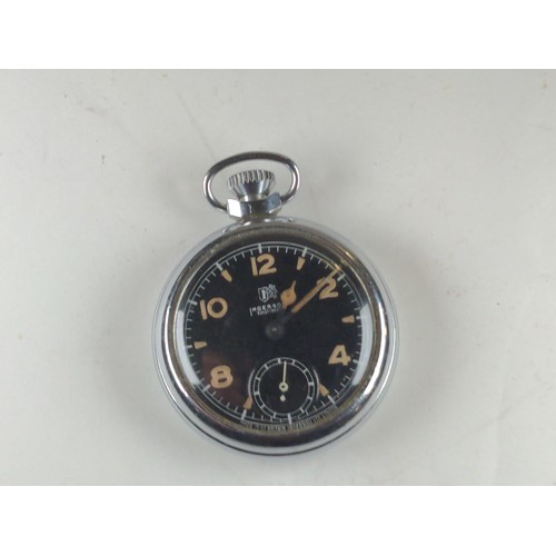 547 - Ingersoll Triumph open faced pocket watch with subsidiary seconds, together with two quartz ladies w... 