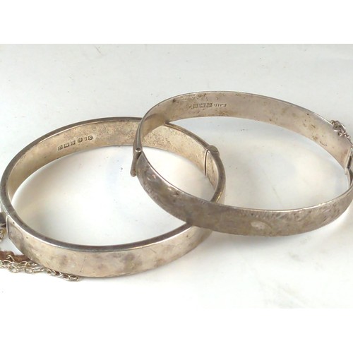 576 - Two Birmingham hallmarked cuff bracelets, gross weight 39.4 grams