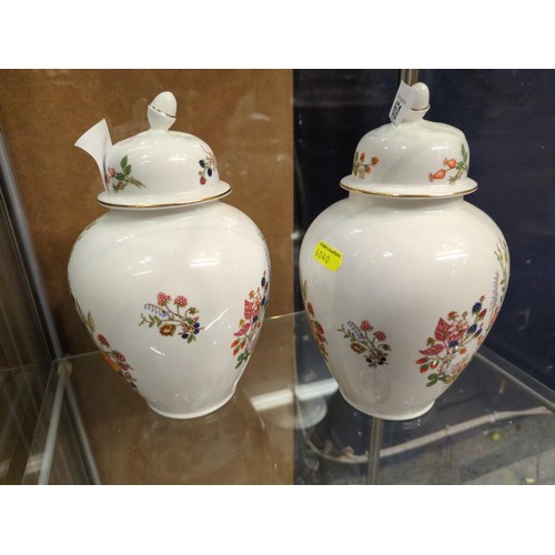 651 - Pair of Aynsley 'Somerset' lidded jars, height approx. 24cm